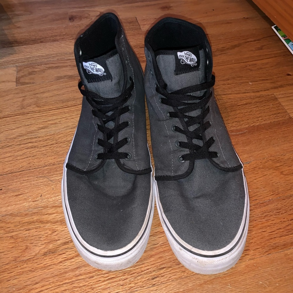 Dark Grey High Top Vans